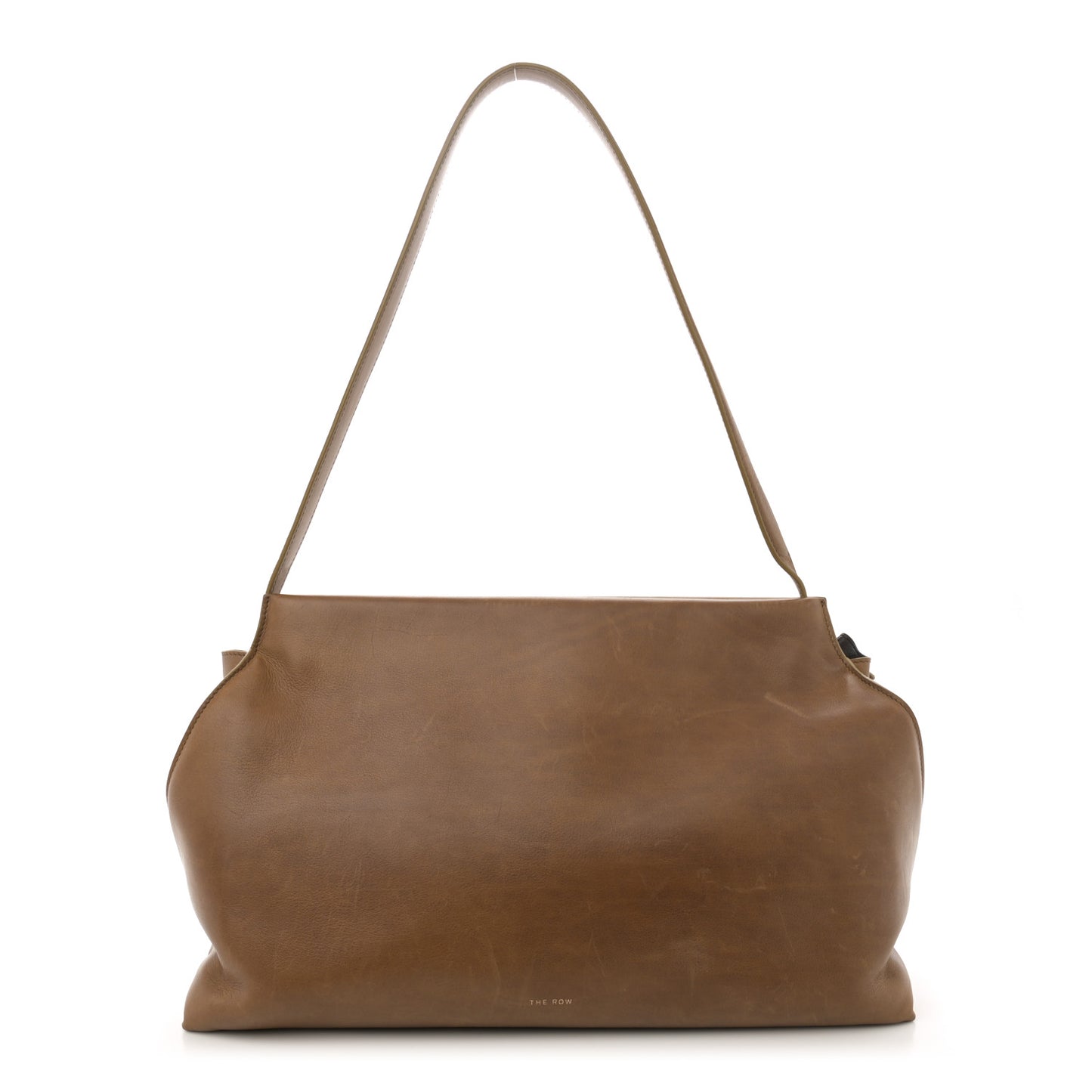 Saddle Calfskin Sienna Shoulder Bag Camel
