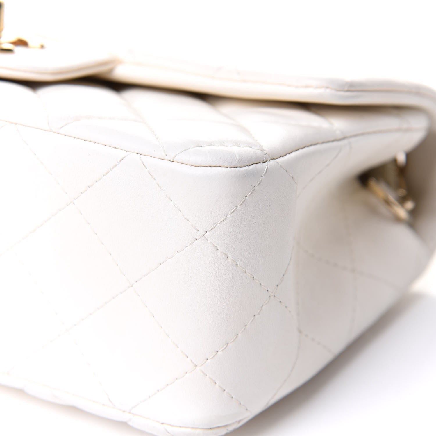 Chanel Lambskin Quilted Mini Rectangular Flap White 11 of 11