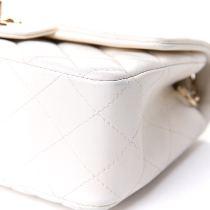 Chanel Lambskin Quilted Mini Rectangular Flap White 11 of 11
