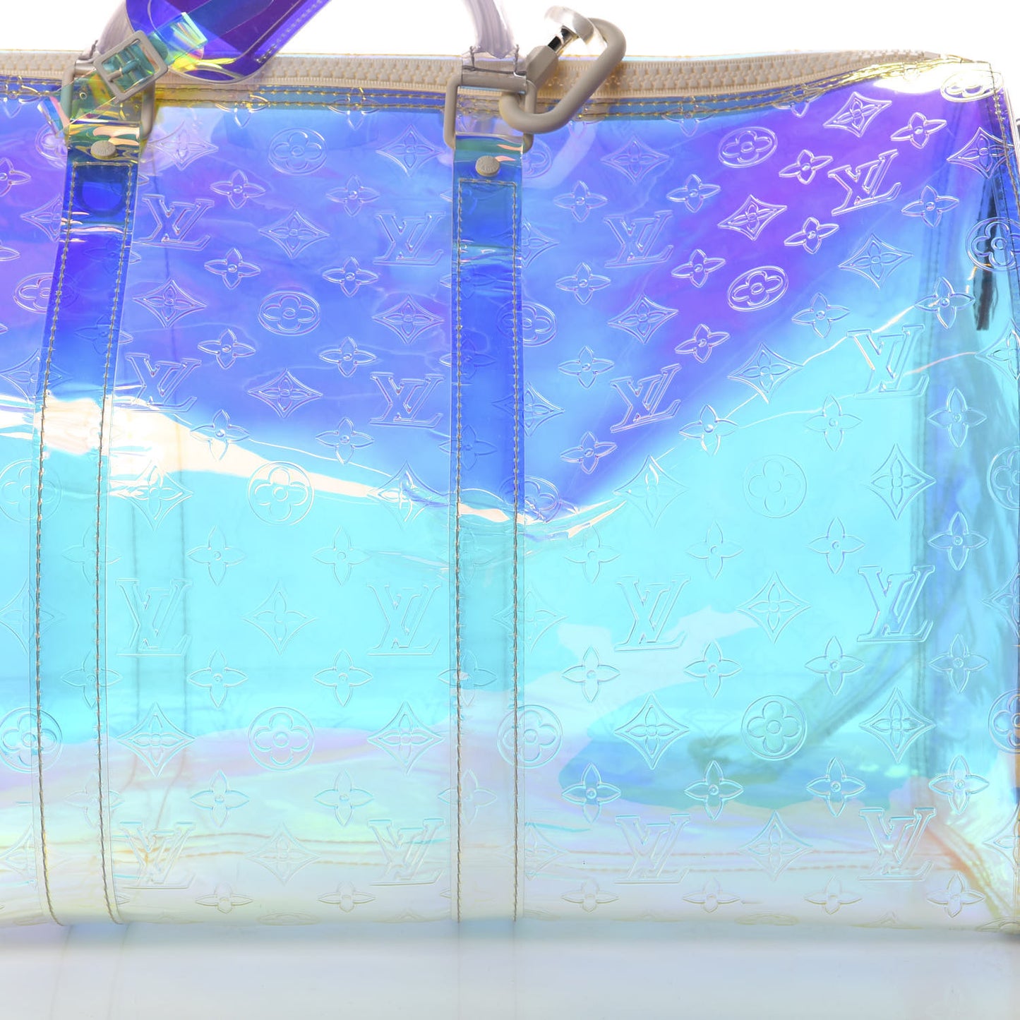 PVC Monogram Keepall Bandouliere 50 Iridescent Prism
