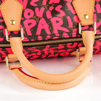 Louis Vuitton Monogram Graffiti Speedy 30 Fuchsia 5 of 8
