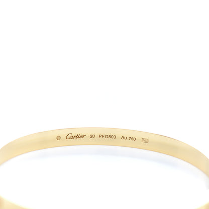 Cartier 18K Yellow Gold LOVE Bracelet 20 3 of 4
