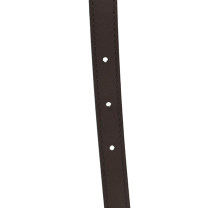 Gucci GG Supreme Monogram Plutone Calfskin Interlocking G 15mm Belt 100 40 Beige Ebony New Acero 4 of 4