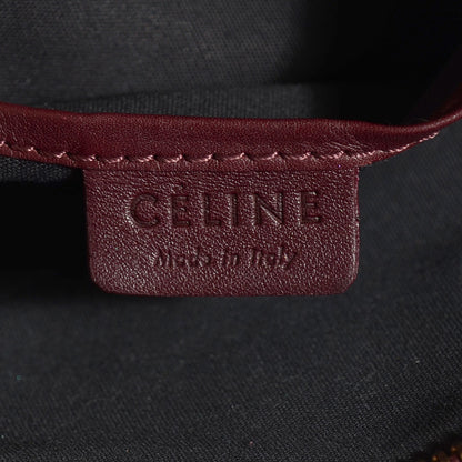 Celine Smooth Calfskin Nano Luggage Burgundy 6 of 8