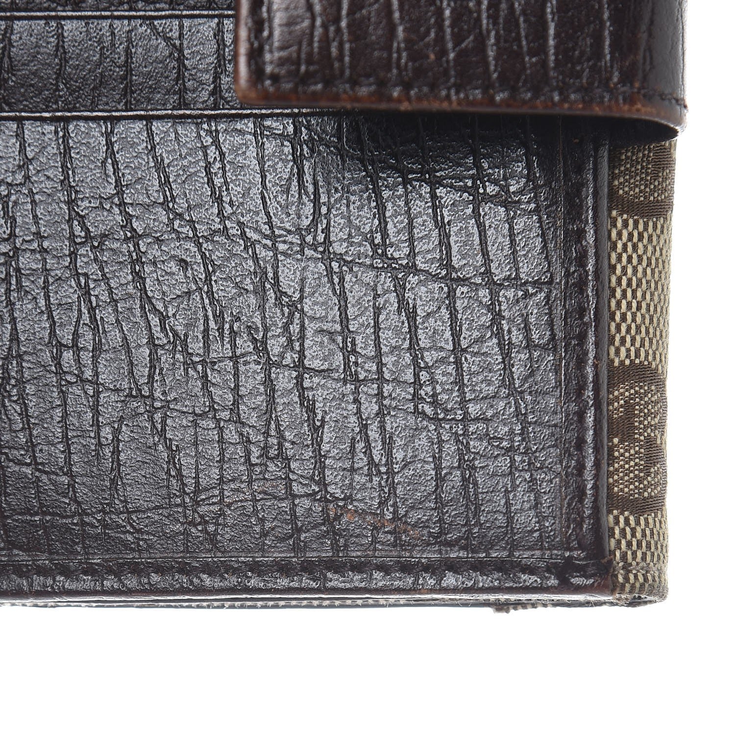 Gucci Monogram Web Hasler French Flap Wallet Brown 11 of 11