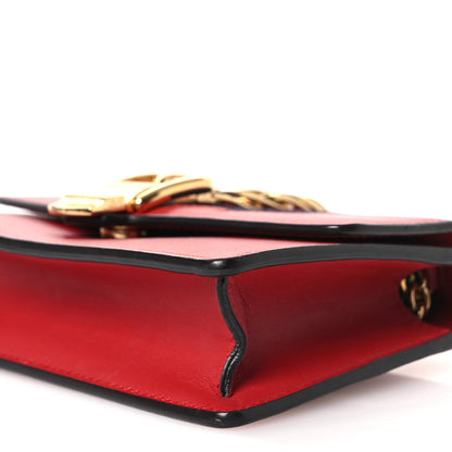 Gucci Calfskin Super Mini Sylvie Chain Shoulder Bag Hibiscus Red 10 of 14