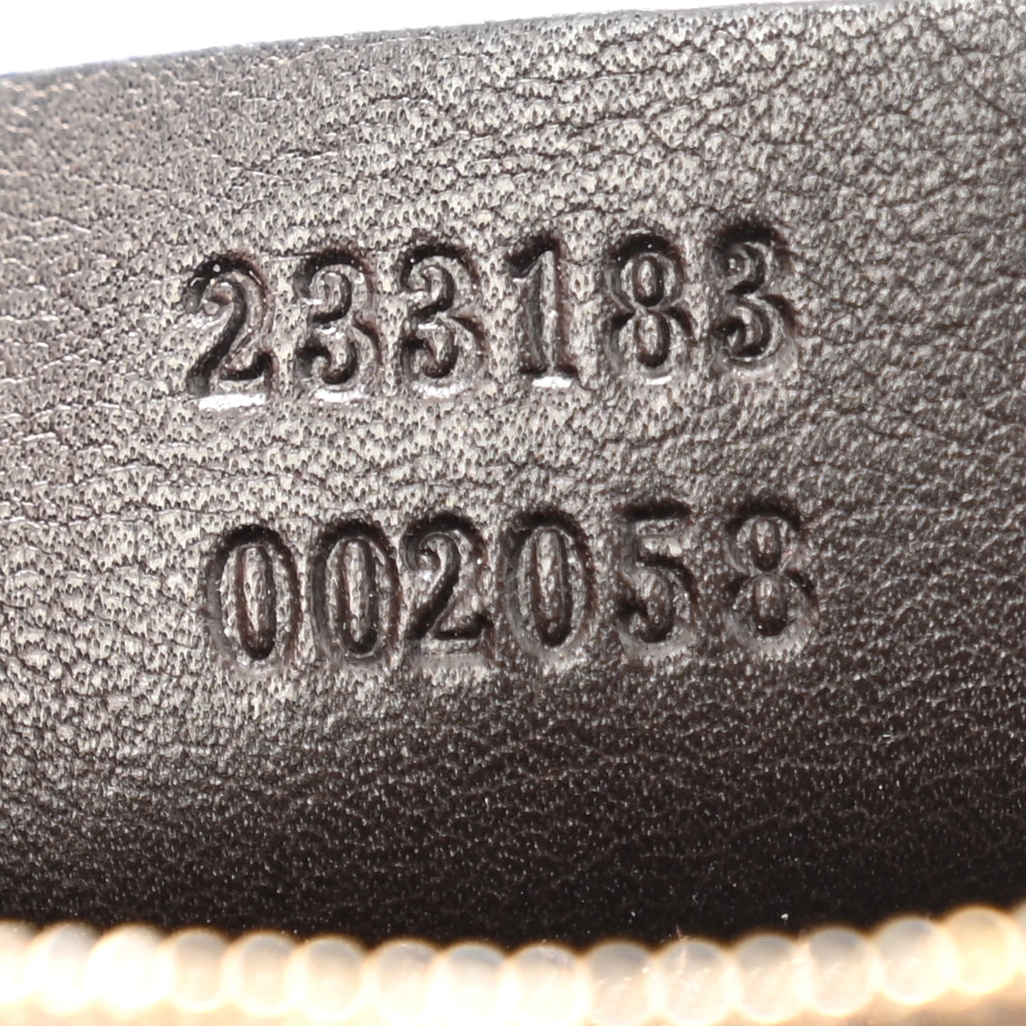 Guccissima Key Case Brown