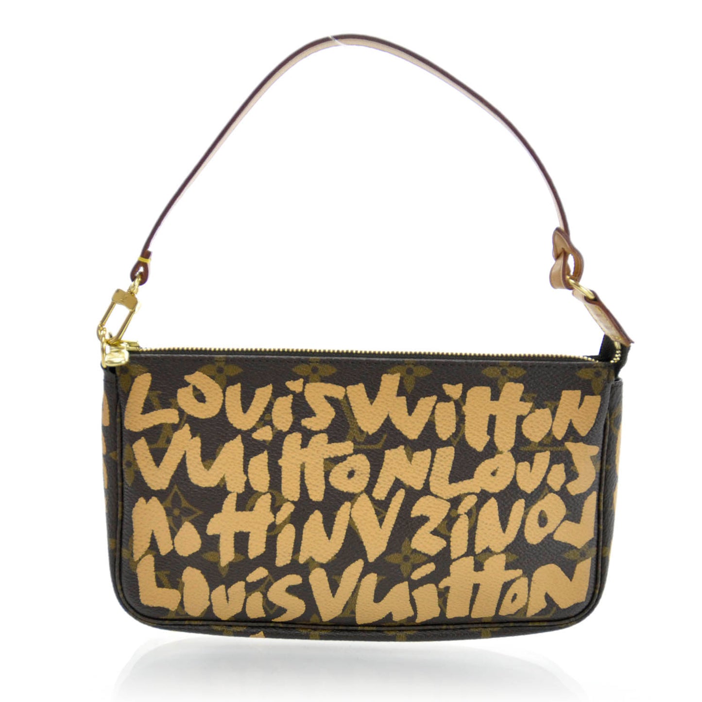 Monogram Graffiti Pochette Accessories Peach