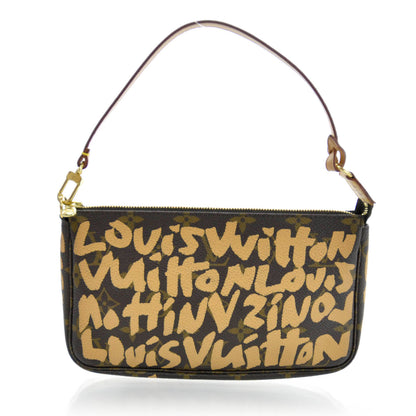 Louis Vuitton Monogram Graffiti Pochette Accessories Peach 1 of 10