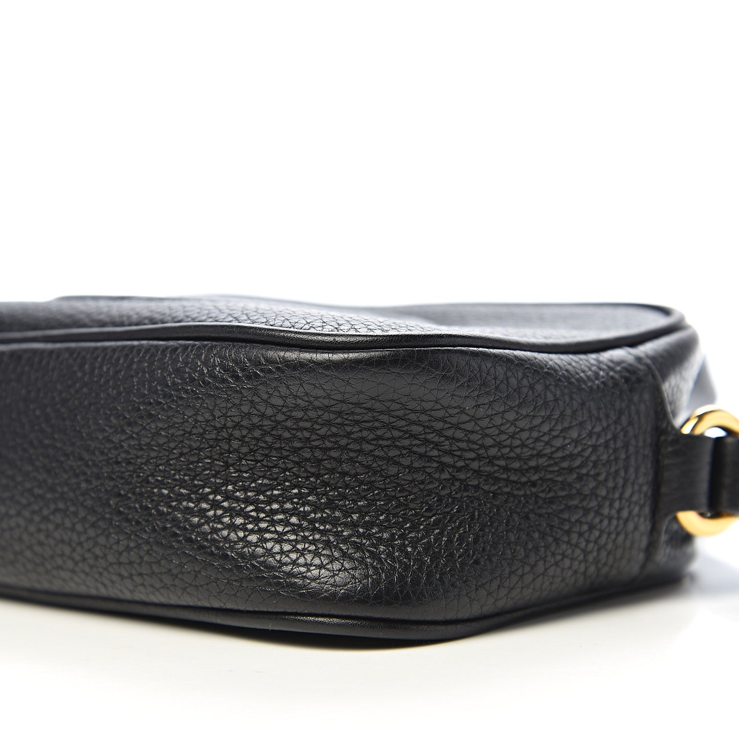 Pebbled Calfskin Mini Soho Disco Bag Black