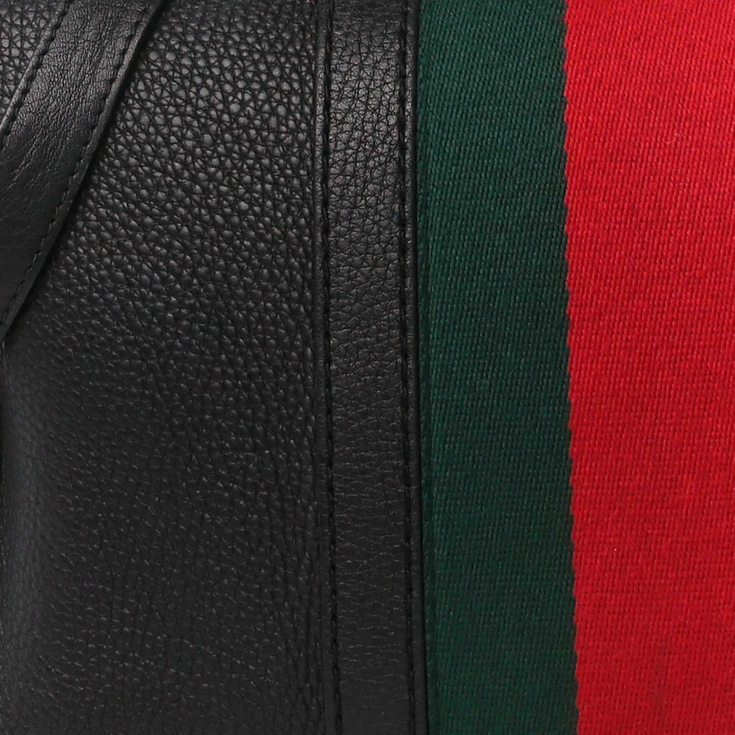 Gucci Calfskin Vintage Web Medium Boston Black 10 of 12