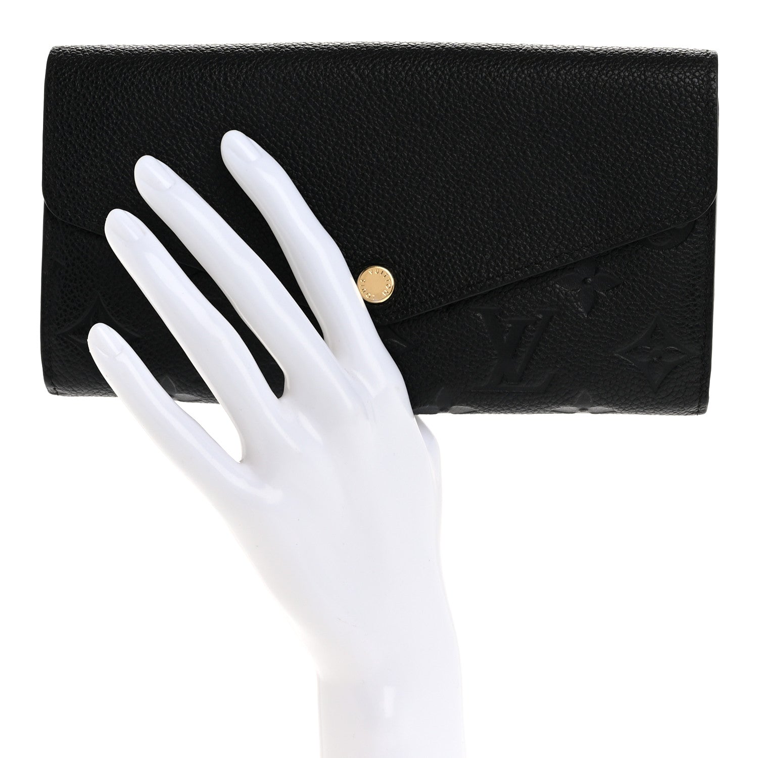 Louis Vuitton Empreinte Sarah Wallet NM Black 2 of 12