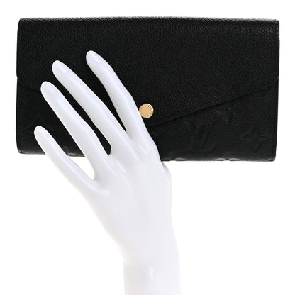Louis Vuitton Empreinte Sarah Wallet NM Black 2 of 12