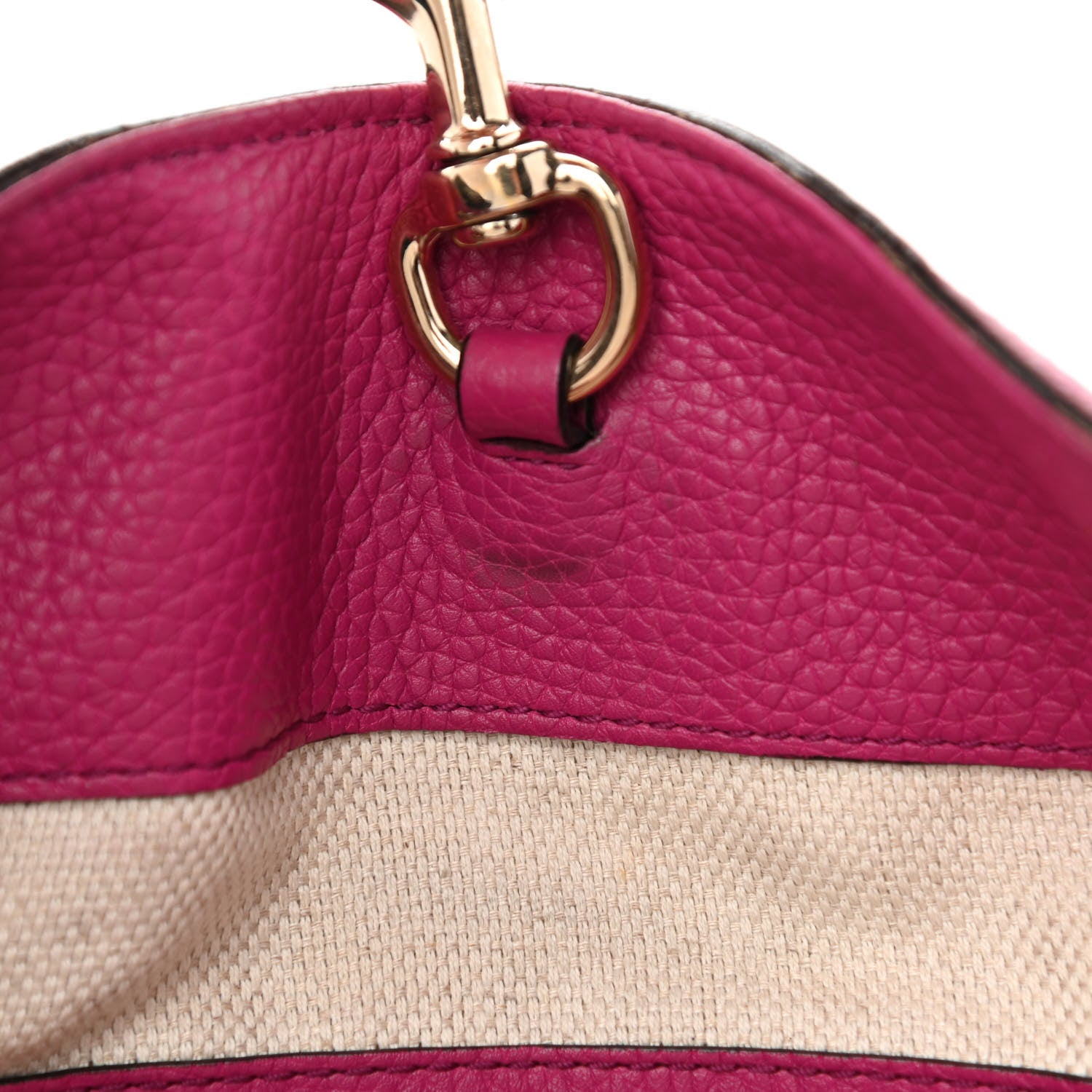 Gucci Cellarius Calfskin Medium Soho Chain Shoulder Bag Bright Bouganville 11 of 13