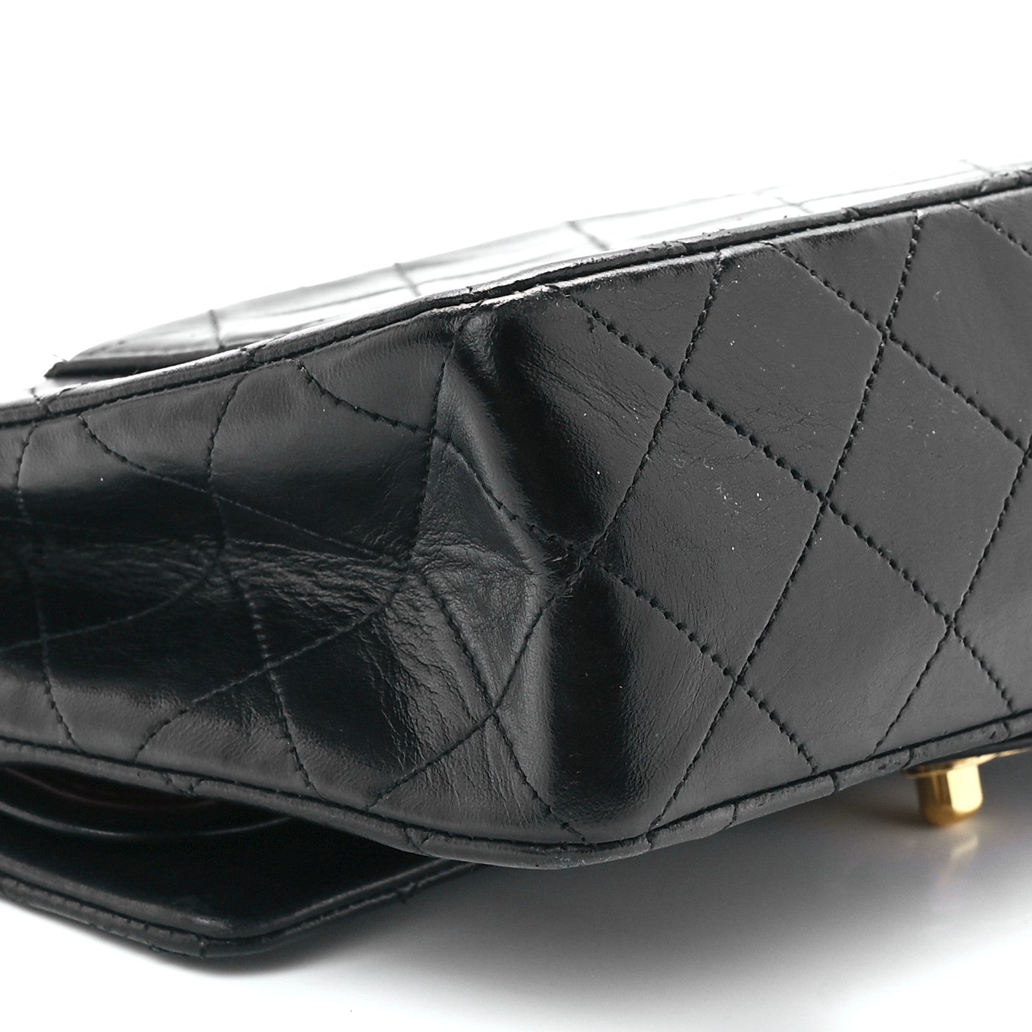 Chanel Lambskin Quilted Small Double Flap Black 12 of 13