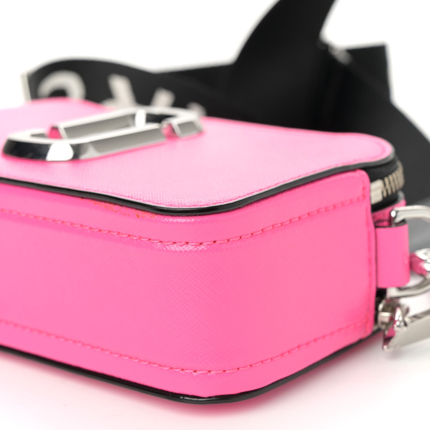 Marc Jacobs Saffiano Small Snapshot Camera Bag Bright Pink 9 of 9