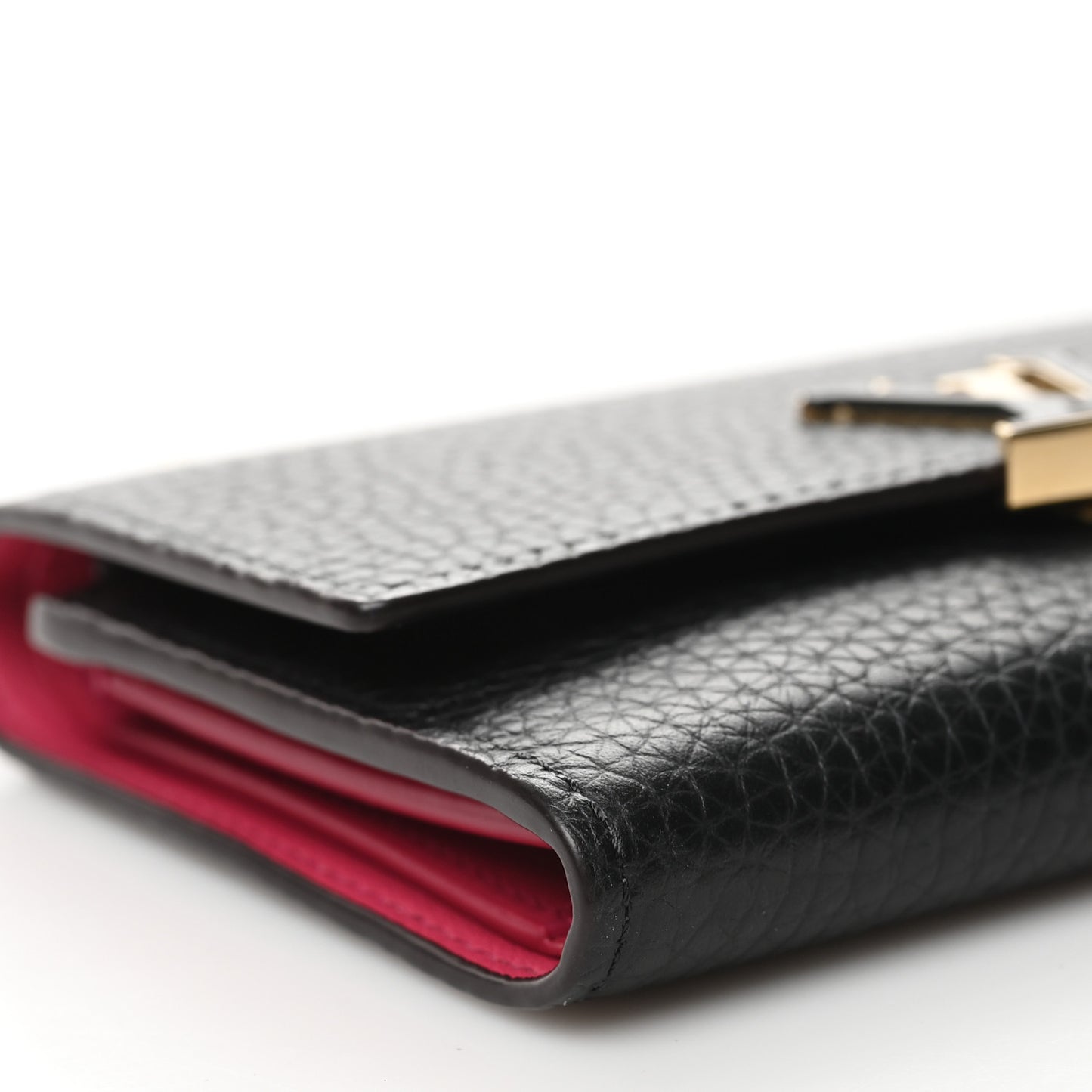 Taurillon Capucines Compact Wallet Black