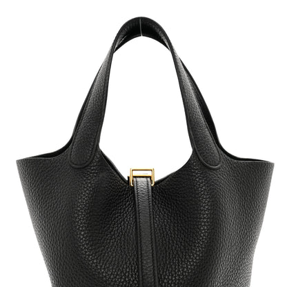 Hermes Taurillon Clemence Picotin Lock 18 PM Black 5 of 11