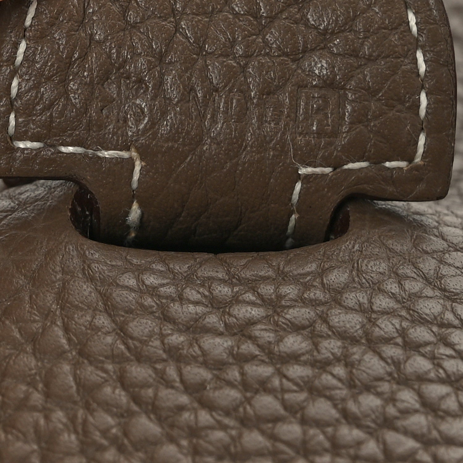 Hermes Taurillon Clemence Evelyne III GM Etoupe 7 of 9