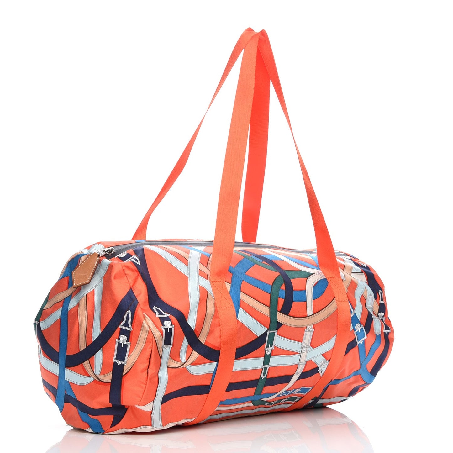Silk Barenia Cavalcadour Duffle Orange Poppy Fauve