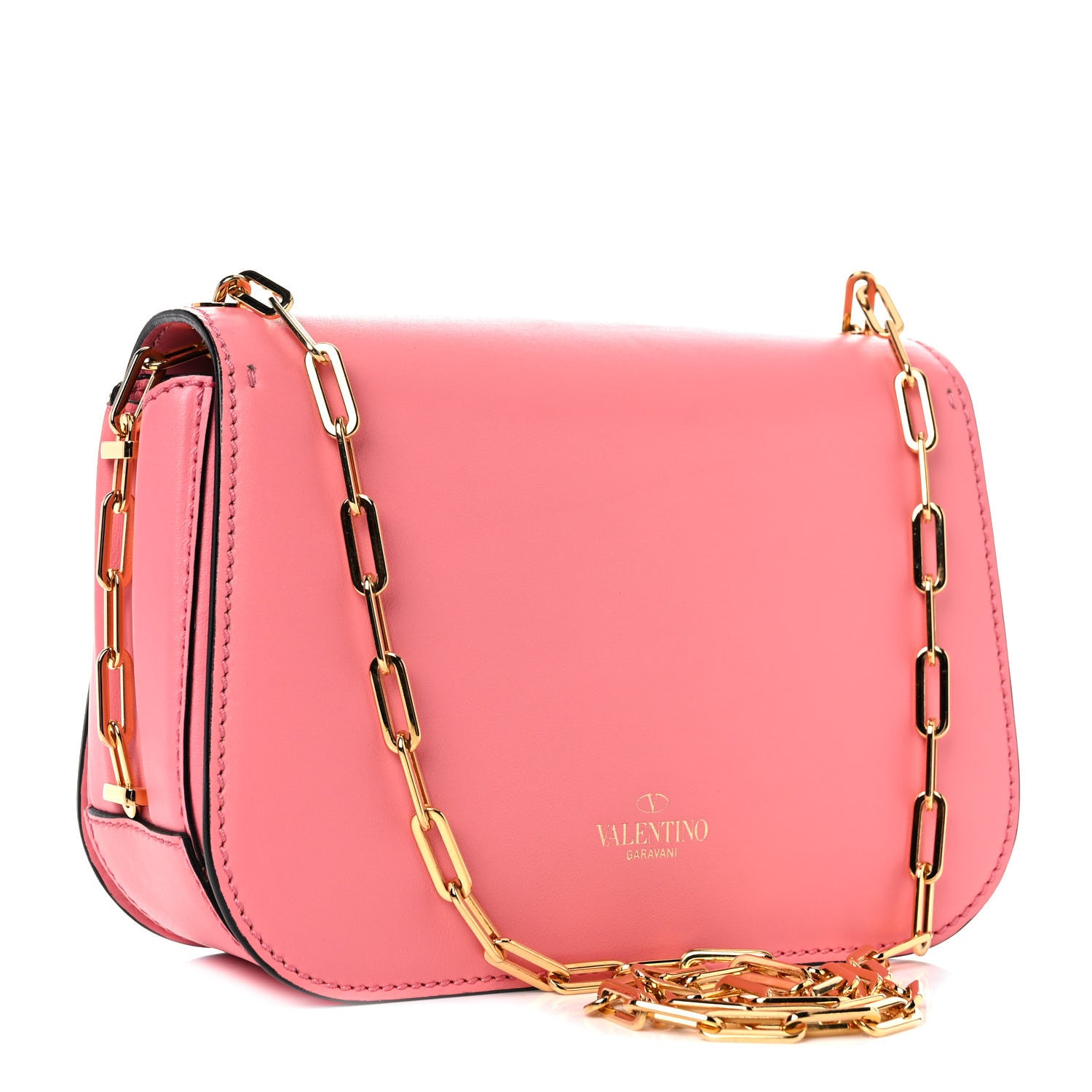 Valentino Garavani Vitello Chain Flap Bag Paradise Rose 3 of 11