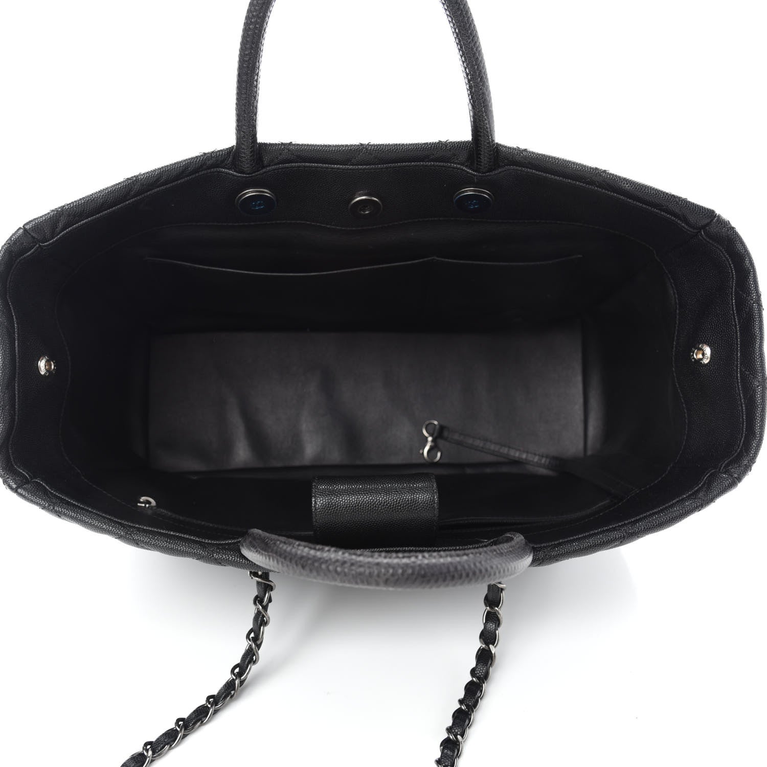 Chanel Caviar Quilted Large Coco Handle Shopping Tote Black 6 of 11