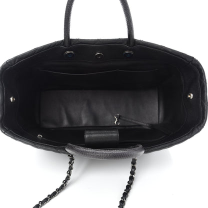 Chanel Caviar Quilted Large Coco Handle Shopping Tote Black 6 of 11