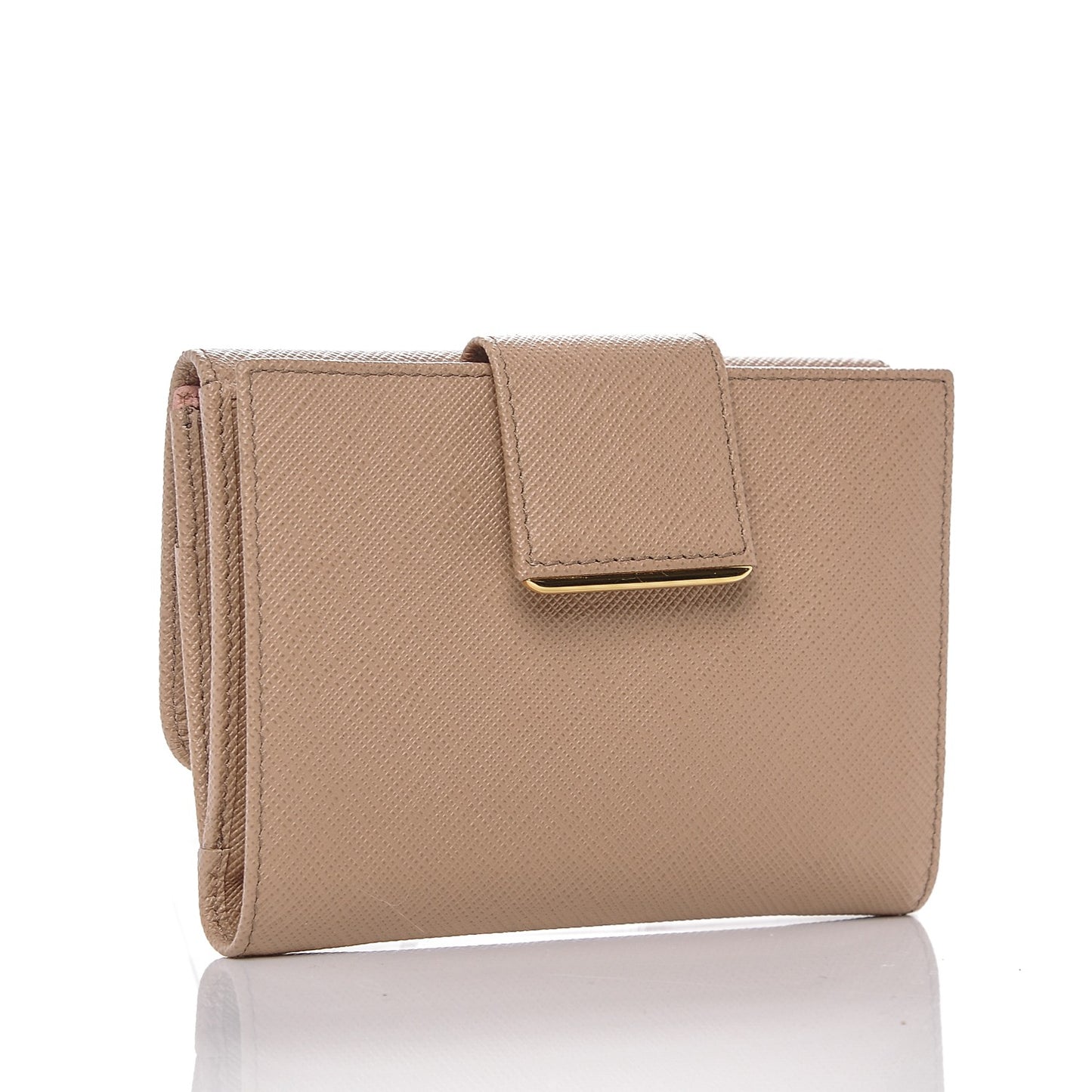 Saffiano Multicolor Compact Wallet Cammeo Orchidea