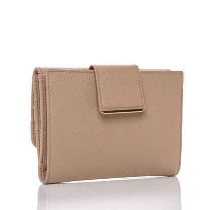 Prada Saffiano Multicolor Compact Wallet Cammeo Orchidea 3 of 6