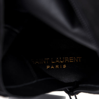 Saint Laurent Suede Goatskin BB 20 Over The Knee Fringed Boots 38.5 Black 7 of 9