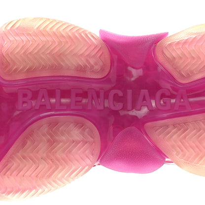 Balenciaga Fabric Mesh Clear Sole Womens Triple S Sneakers 36 White Pink 8 of 9