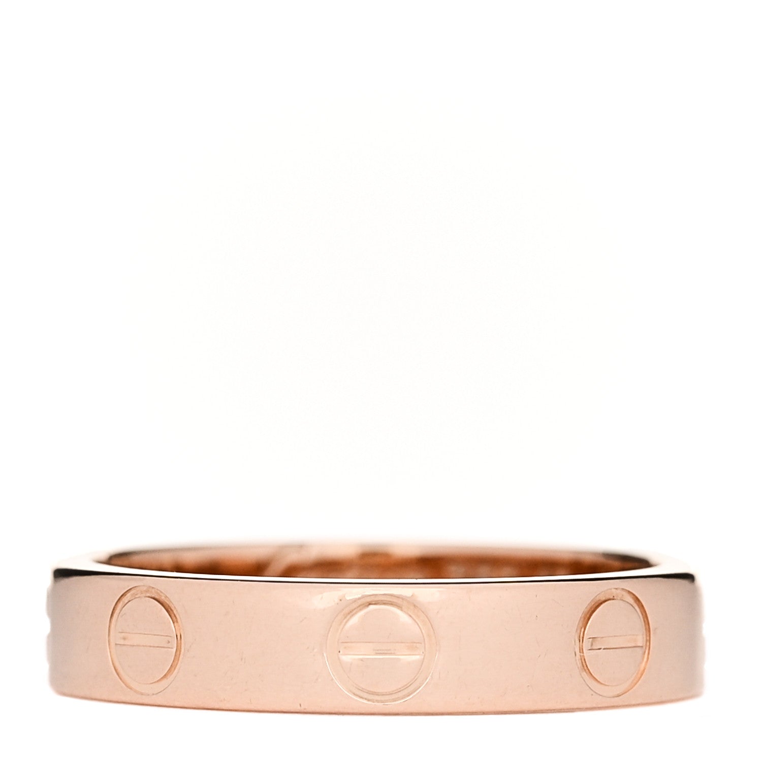Cartier 18K Pink Gold 3.5mm LOVE Wedding Band Ring 48 4.5 1 of 4