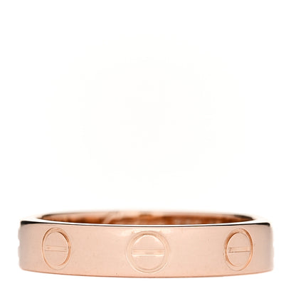 Cartier 18K Pink Gold 3.5mm LOVE Wedding Band Ring 48 4.5 1 of 4