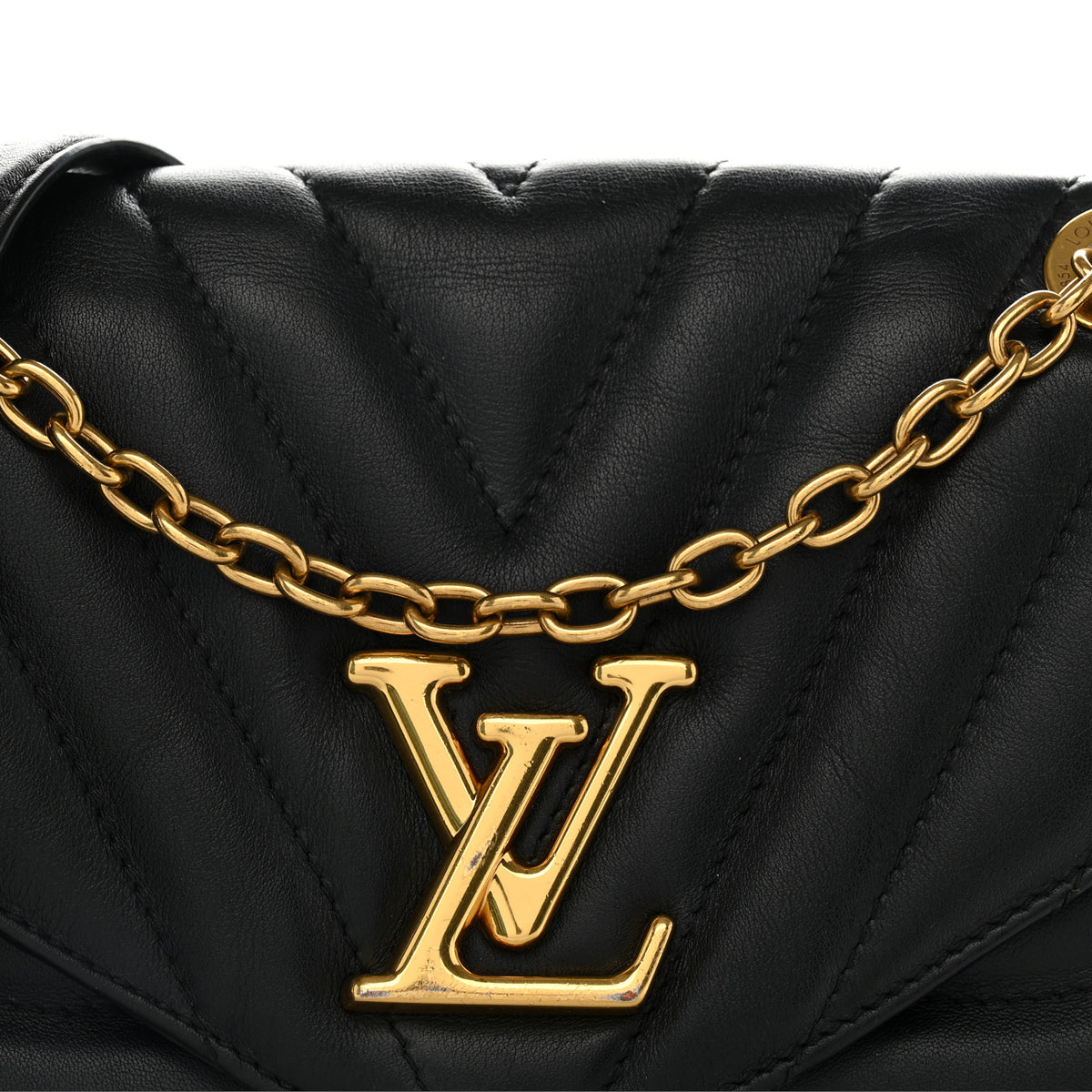 Louis Vuitton Calfskin LV New Wave Chain Bag Black 8 of 11