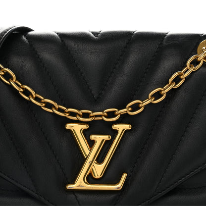Louis Vuitton Calfskin LV New Wave Chain Bag Black 8 of 11
