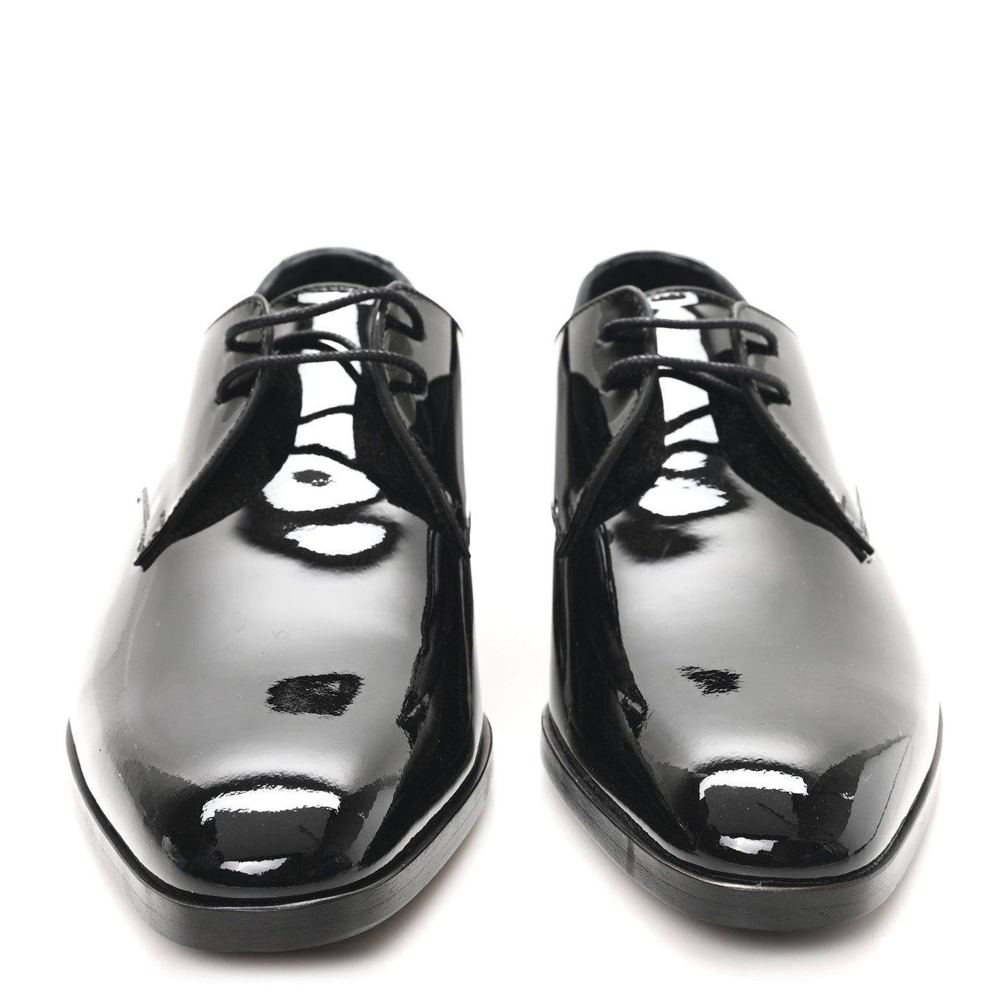 Patent Baltimora Lace Up Derby Shoes 36.5 Black