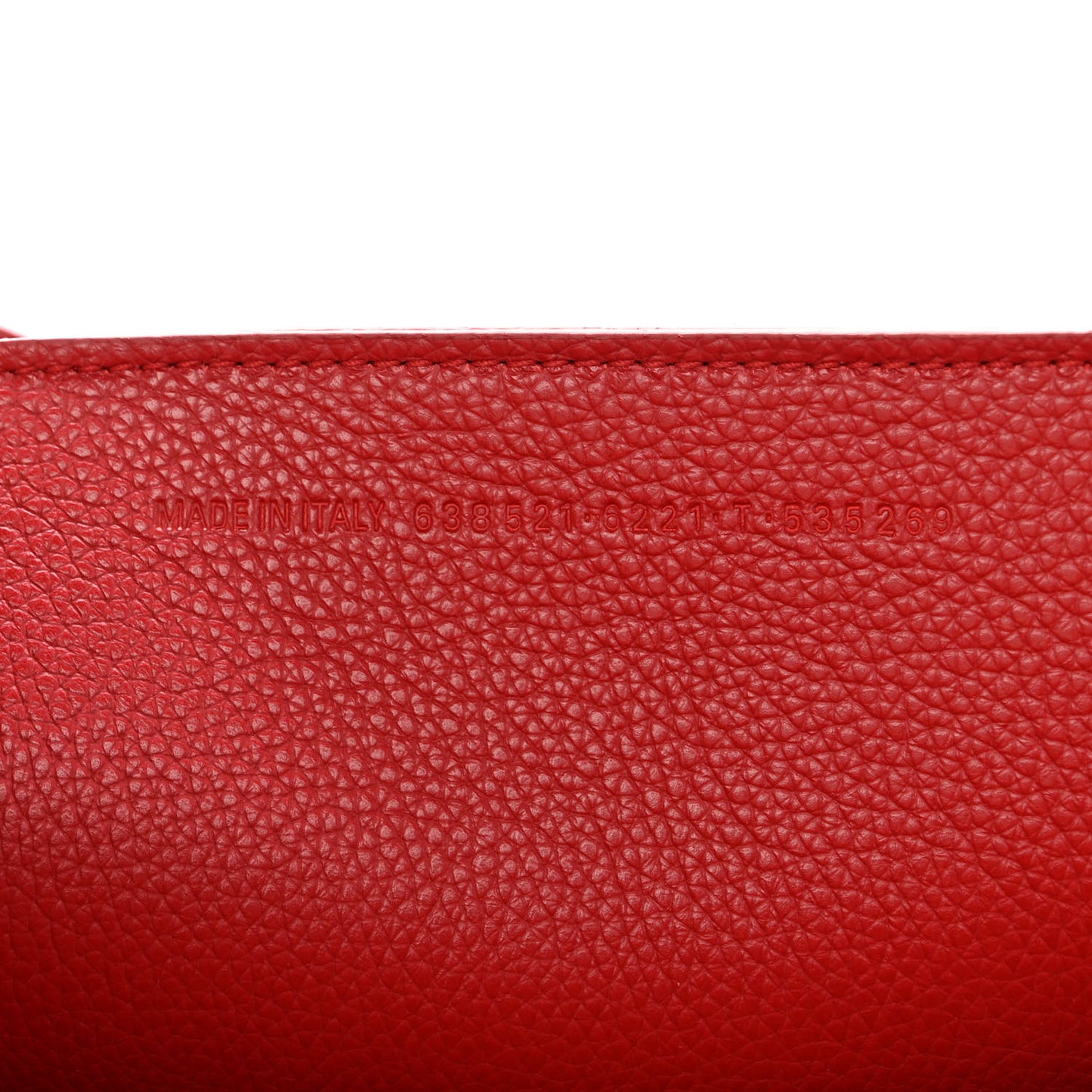 Grained Calfskin Neo Classic Gold Hardware S City Medium Red