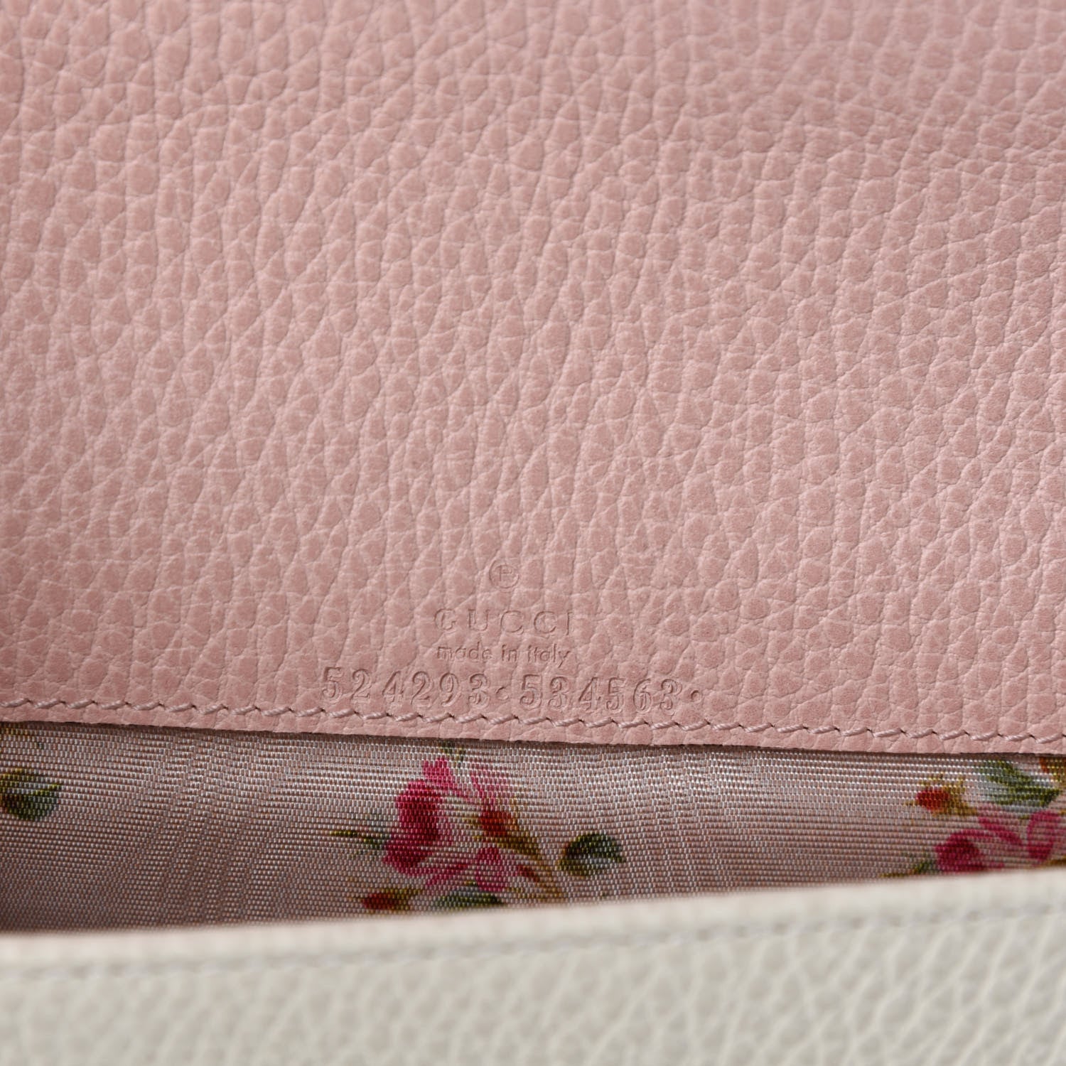 Gucci Calfskin GG Marmont Bow Chain Wallet White 10 of 11