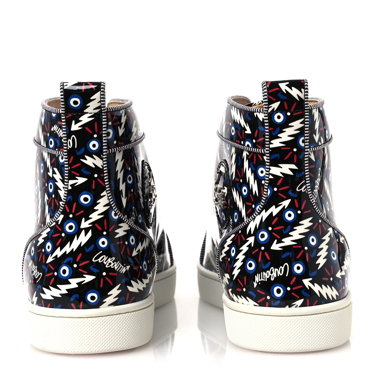 Christian Louboutin Patent Ginzana Mens Louis Orlato Flat Sneakers 42.5 Black 6 of 11