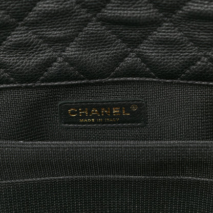 Chanel Calfskin Quilted XXL Travel Flap Bag Black 6 of 9