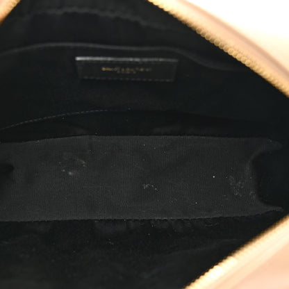 Saint Laurent Calfskin Matelasse Monogram Lou Camera Bag Dark Beige 6 of 10