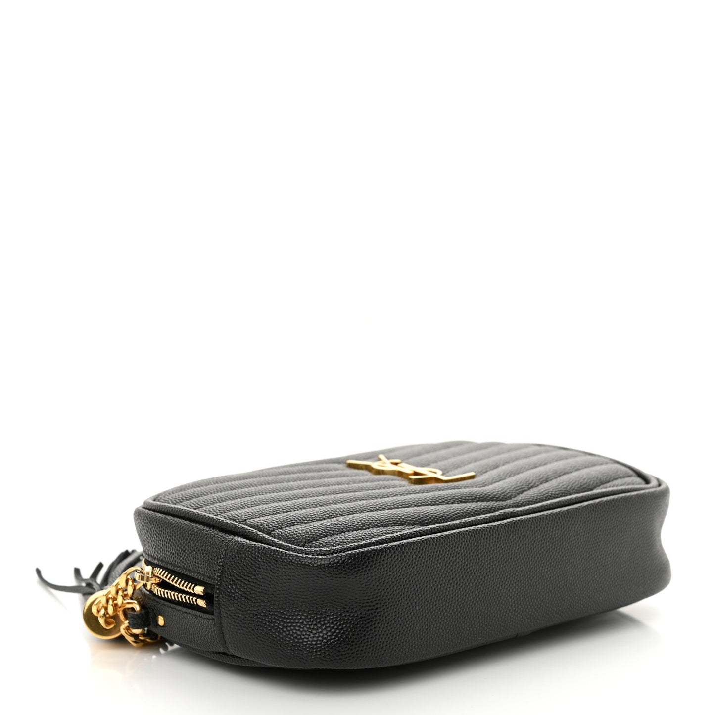 Grain De Poudre Matelasse Monogram Mini Lou Camera Bag Black