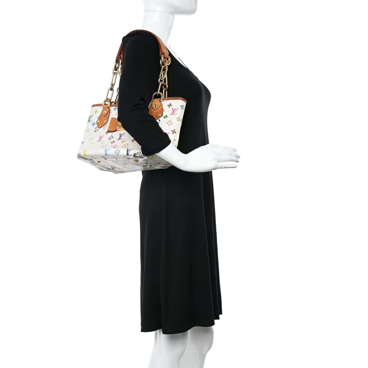Louis Vuitton Monogram Multicolor Annie MM White 2 of 13