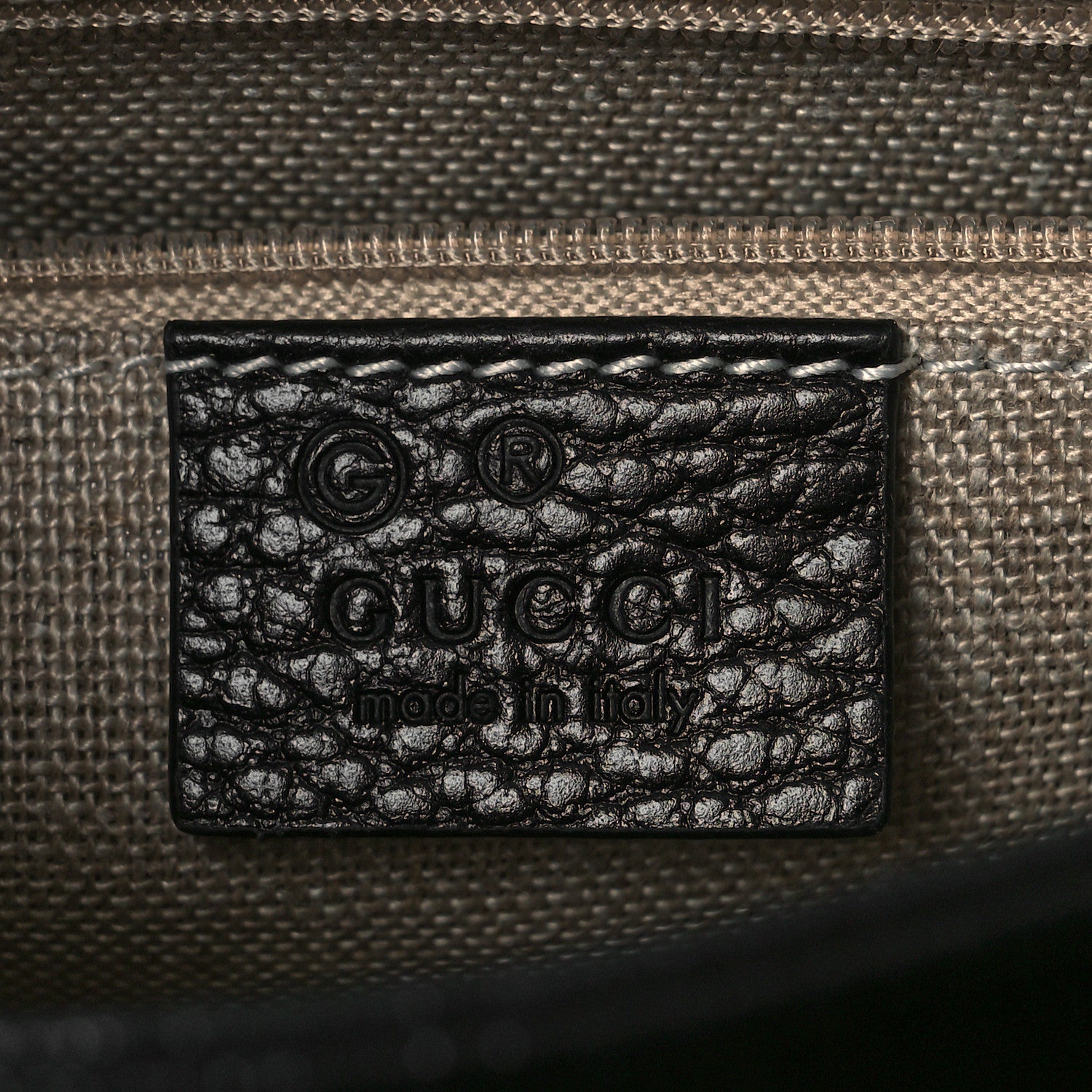 Gucci Dollar Calfskin Interlocking G Crossbody Bag Black 6 of 9