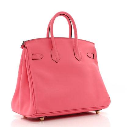 Hermes Swift Birkin 25 Rose Azalee 3 of 12