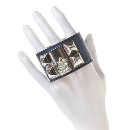 Hermes Swift Collier de Chien CDC Bracelet S Bleu Saphir 2 of 9