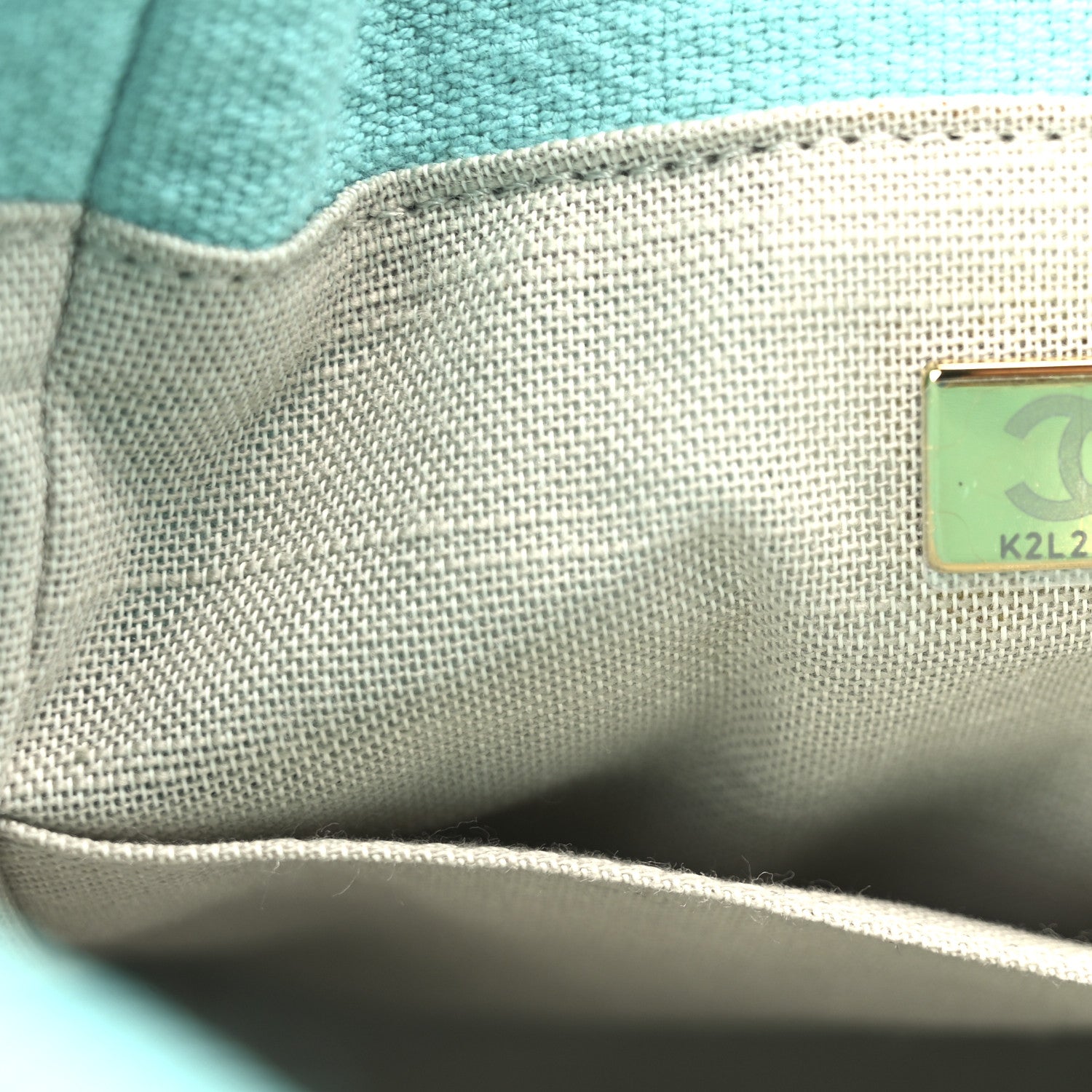 Chanel Mixed Fibers Small Deauville Tote Turquoise 8 of 12