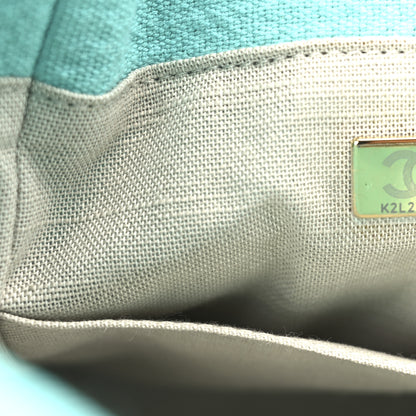 Chanel Mixed Fibers Small Deauville Tote Turquoise 8 of 12