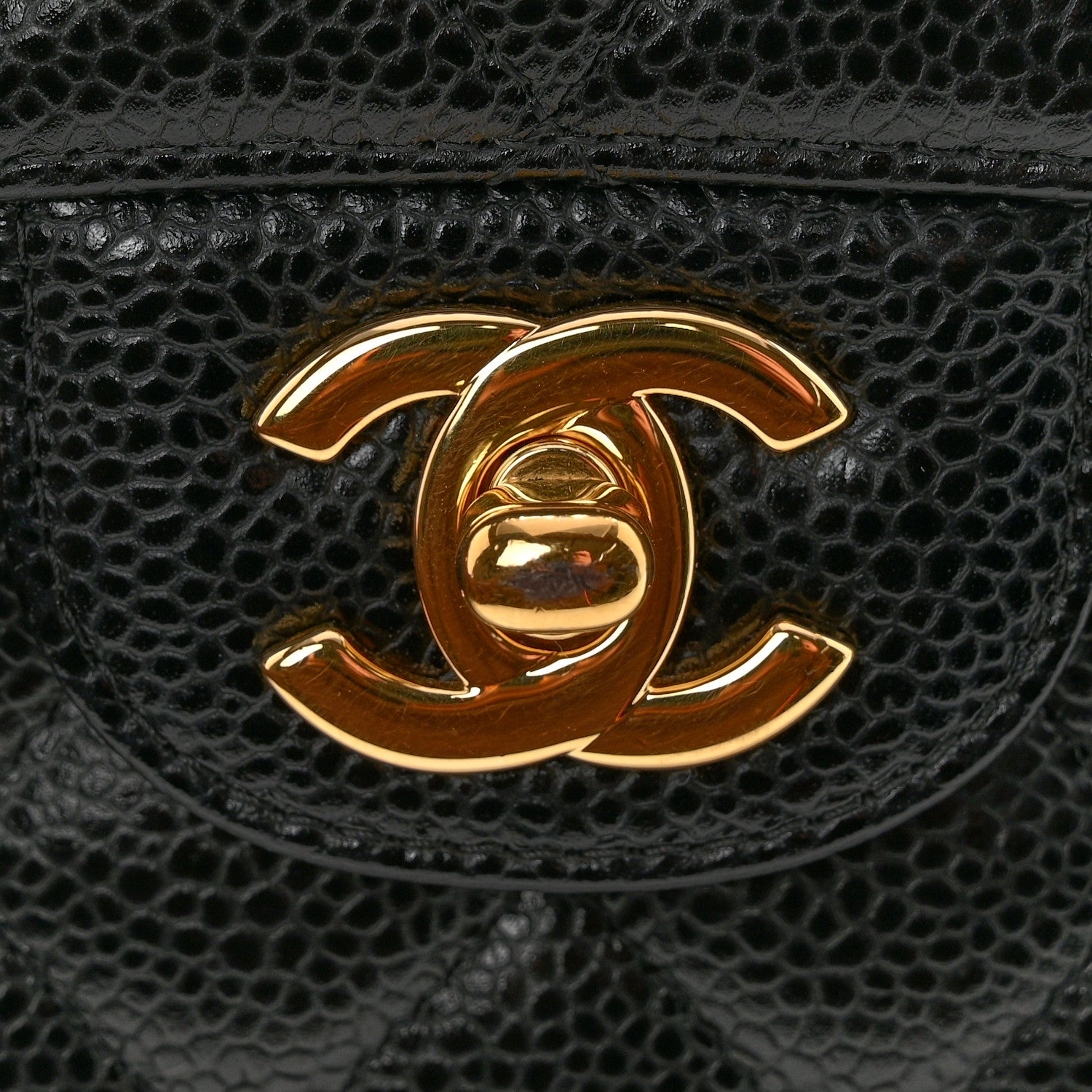 Chanel Caviar Quilted Medium Double Flap Black 11 of 13
