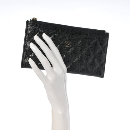 Chanel Caviar Quilted Classic Zip Pouch Black 2 of 7